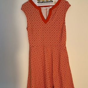 Orange Pattern Dress